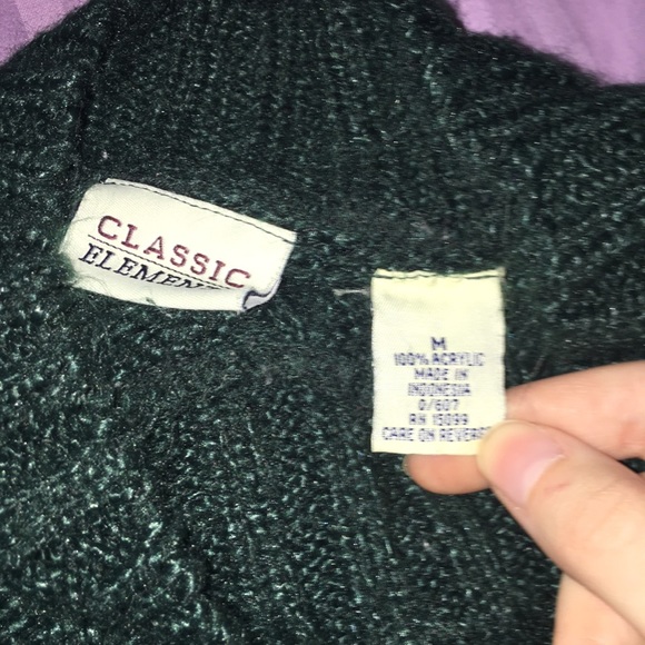 Dark Green Sweater size M - Picture 4 of 4